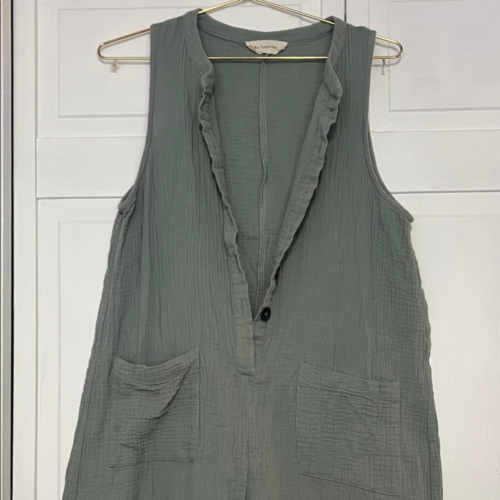 100% cotton Wide-Leg Jumpsuit